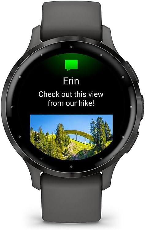 Garmin 010-02785-00 Venu 3S Health Fitness GPS Smartwatch Steel Bezel with Pebble Gray Case 41mm | Official USA Partner Model | Bundle with Deco Screen Protector, Fitness & Wellness Suite