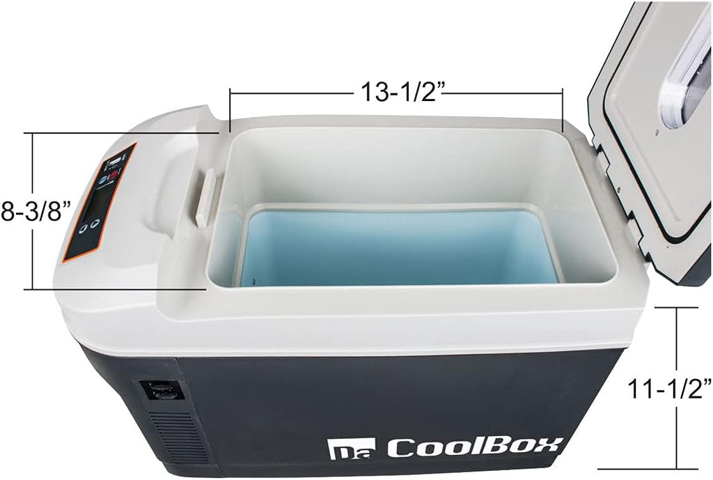 United Pacific 99122 Portable 23Qt/22L Thermoelectric Top Loader Cooler, Electric Plug-in Cooler & Warmer for Food & Drinks, 12V DC, 110VAC - 1 Unit
