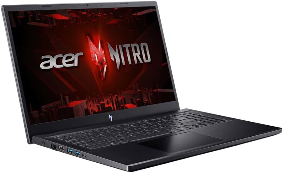 Acer Nitro V 15.6' Gaming Laptop - Obsidian Black; Intel Core i5 13th Gen 13420H 1.5GHz Processor; NVIDIA GeForce RTX 3050 6GB GDDR6; 16GB DDR5 RAM; 512GB SSD
