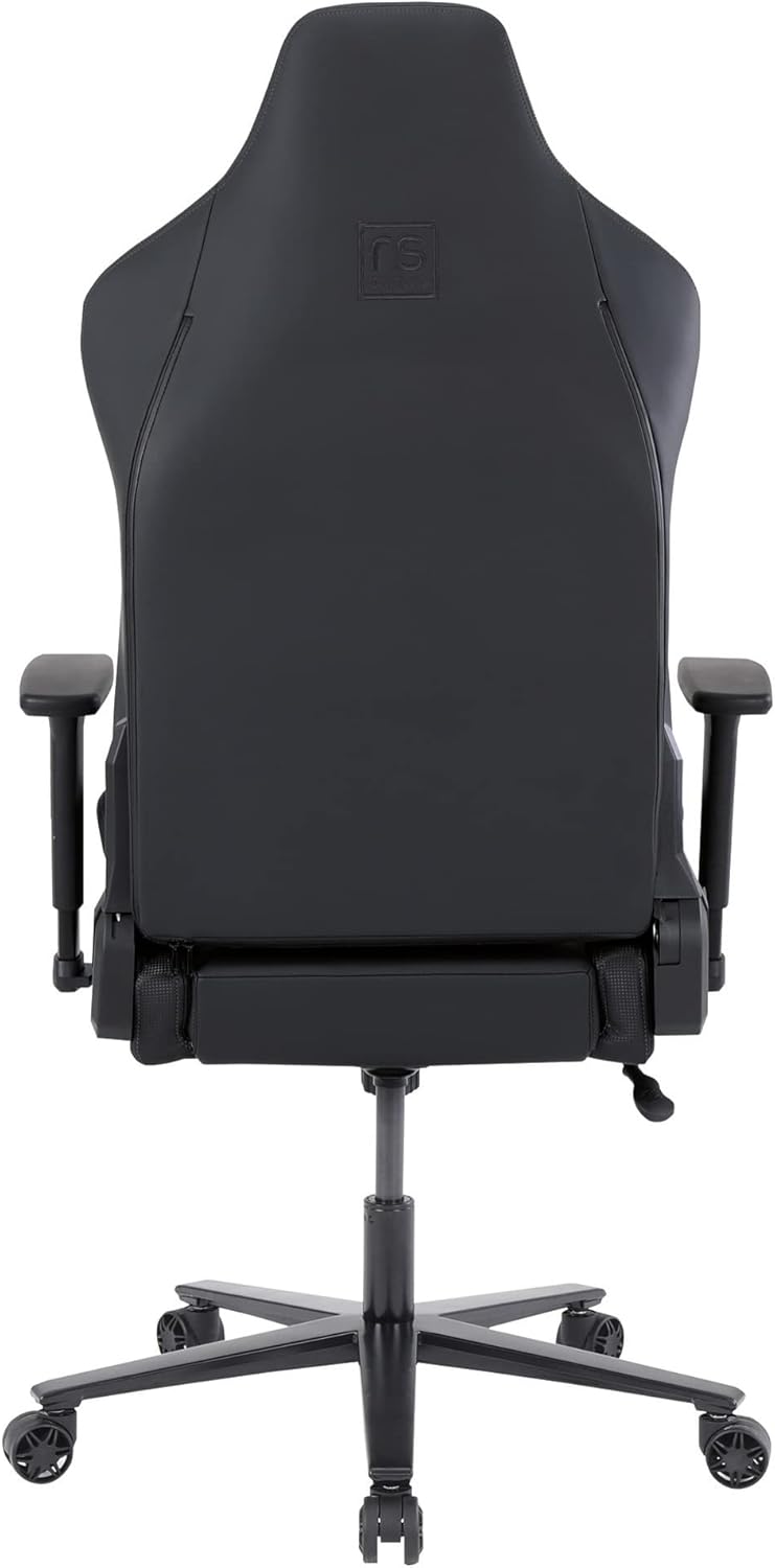 RS Gaming™ Vertex Ergonomic Faux Leather High-Back Gaming Office Chair, Black, BIFMA Compliant