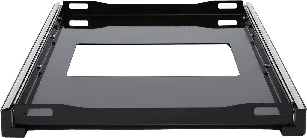 HECASA Fridge Slide Inner 29.3'' x 18.7'' Portable Rail Draw Tray Slider For RV Pickup SUV Van Trailer Refrigerator Freezer Cooler Slide Out Powder Coated Steel Black