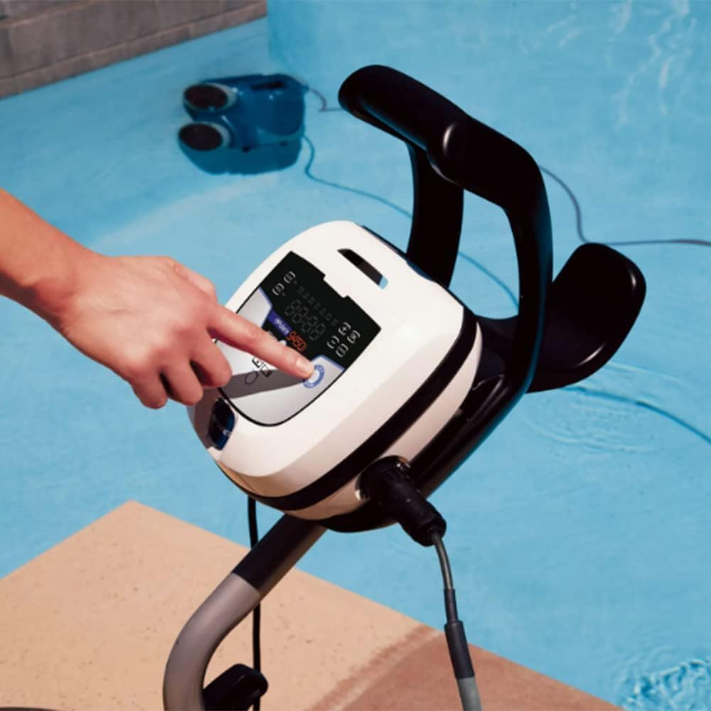 Polaris 9450 Sport Robotic Pool Cleaner, Automatic Vacuum for InGround Pools up to 50ft, 60ft Swivel Cable, Wall Climbing Vac w/Strong Suction & Easy Access Debris Canister