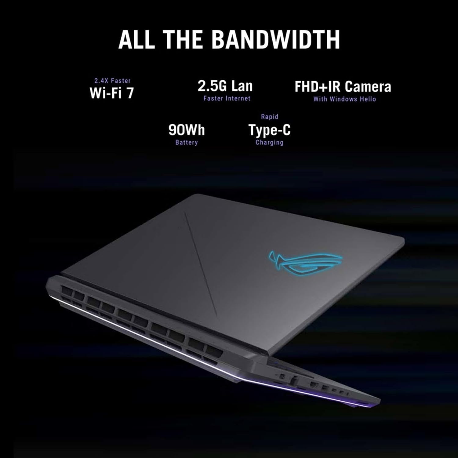 ASUS ROG Strix G16 (2025) Gaming Laptop, 16' FHD+ 16:10 165Hz/3ms IPS Display, NVIDIA GeForce RTX 5060 Laptop, Intel Core i7-14650HX, 32GB DDR5 | 2TB M.2 PCIe SSD, WiFi 7, RGB Blacklit KB, Win11 Pro