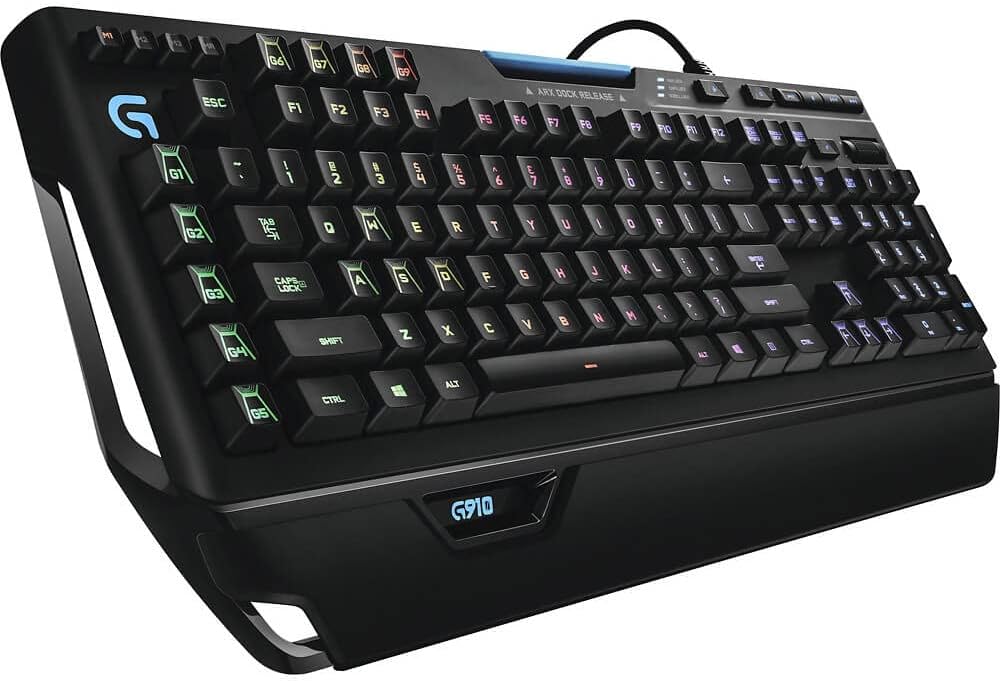 Logitech G910 Orion Spectrum RGB Wired Mechanical Gaming Keyboard, Black