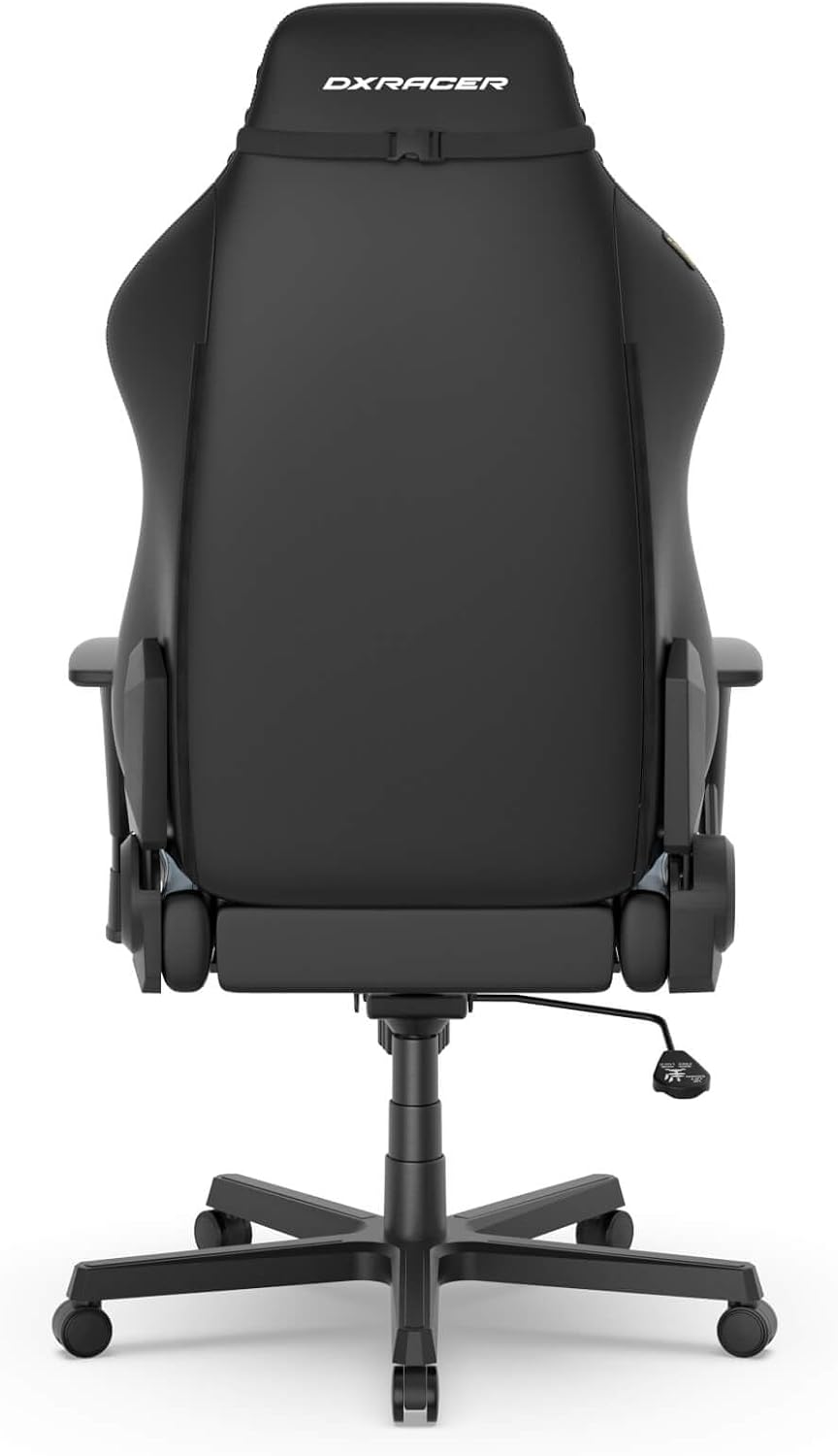 DXRacer Drifting L Ergonomic Video Gaming Chair with Lumbar Support and Headrest, Office Reclining Computer Chair for Adults, Racing Style Height Adjustable (EPU Leatherette, Black Blue)