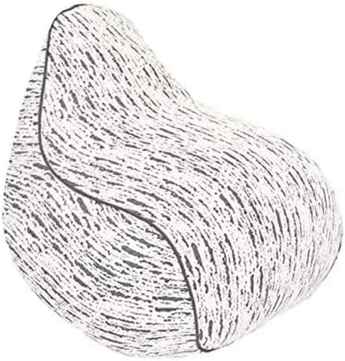 Yogibo Luxe Lounger Small Bean Bag Lounge Chair for Adults, Kids and Teens, Soft, Plush, Comfy, Sensory, Gaming Beanbag, Washable Cover, White