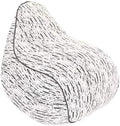 Yogibo Luxe Lounger Small Bean Bag Lounge Chair for Adults, Kids and Teens, Soft, Plush, Comfy, Sensory, Gaming Beanbag, Washable Cover, White