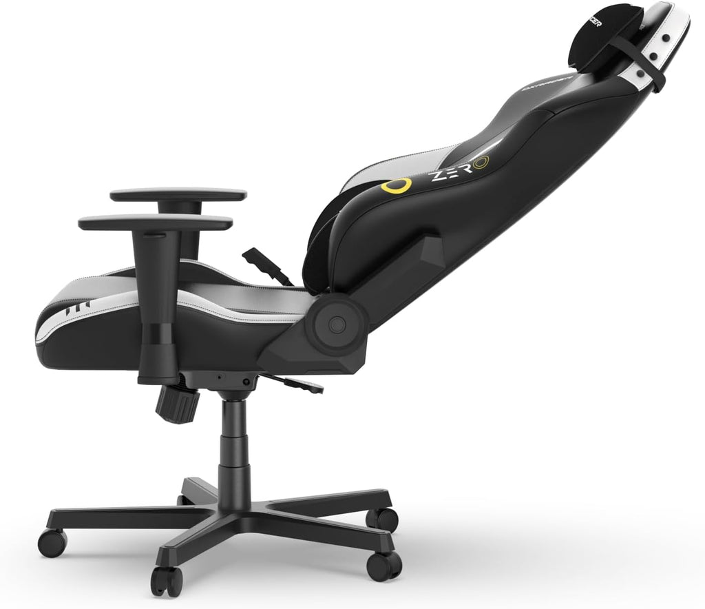 DXRacer Drifting L Ergonomic Video Gaming Chair with Lumbar Support and Headrest, Office Reclining Computer Chair for Adults (EPU Leatherette, Zero)