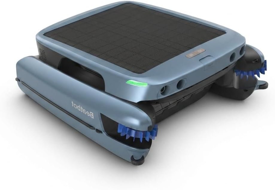 Beatbot iSkim Ultra Solar-Powered Auto Pool Skimmer 24/7 Cleaning, Built-in Water Clarification, Smart App & Voice Control, Dual Charging, Precision Edge & Corner Cleanup, Navy Blue