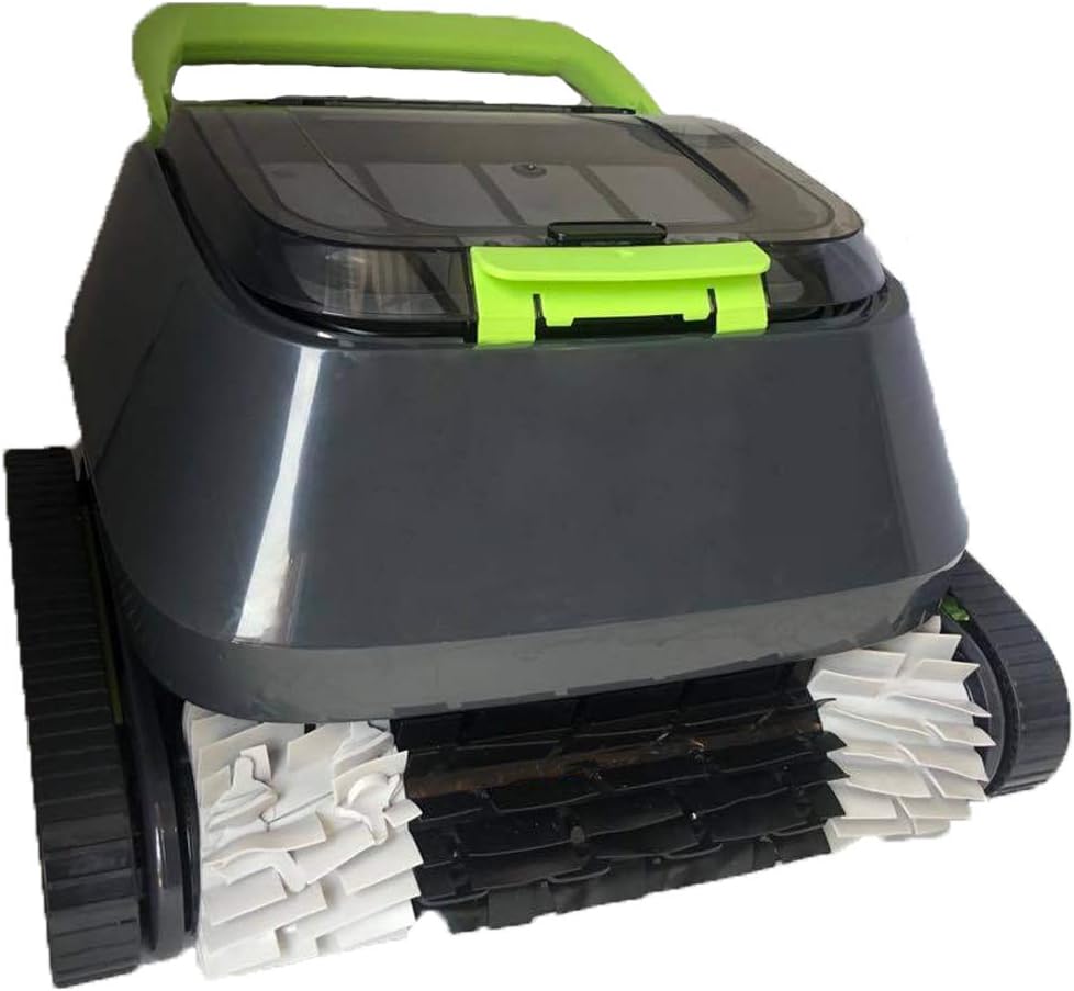 8streme Black Pearl Inground Robotic Pool Vacuum Cleaner, Wall Climbing & Scrubbing, Easy Top Load 7 Quart Filter, FREE Fine Filter for Dirt and Debris, Ideal for In-Ground Pools up to 10 Feet Deep