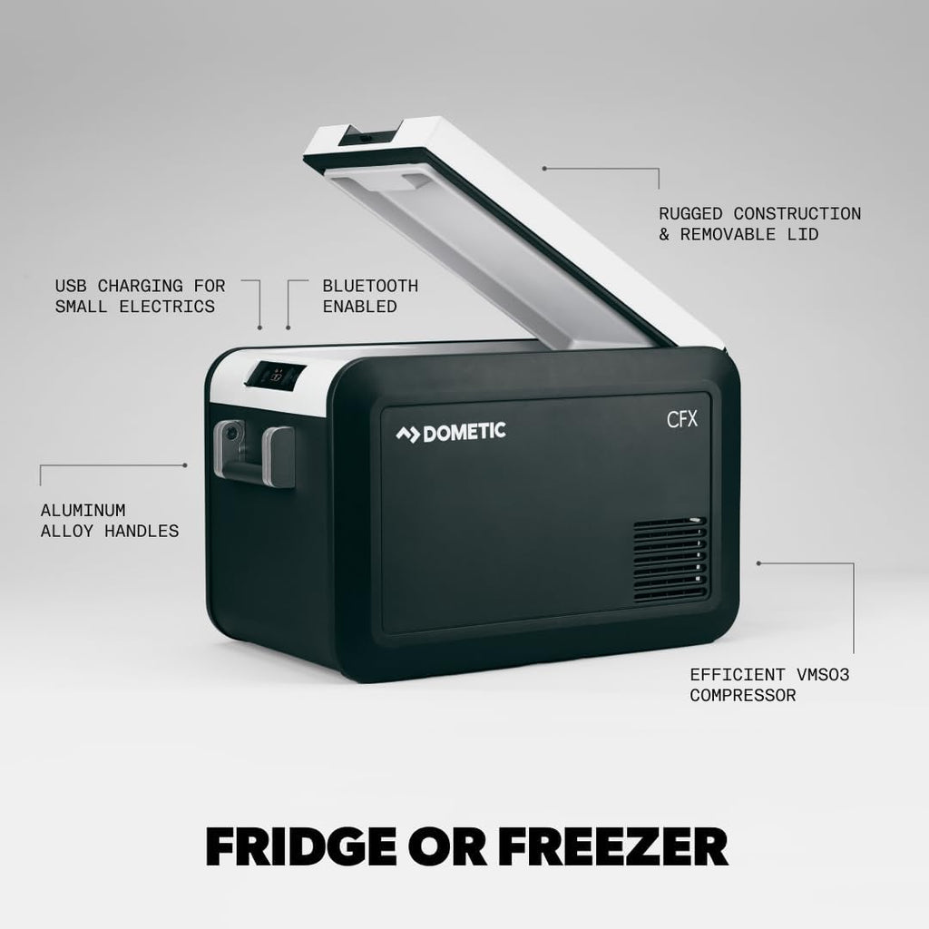 Dometic CFX Electric Cooler | Portable Freezer | CFX5 & CFX3 Series | AC/DC or Solar Powered