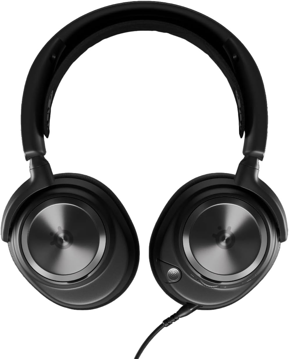 SteelSeries Arctis Nova Pro Wired Button Switch High-Fidelity Gaming Headset with AI-Powered Noise Cancelling Microphone and Multi-System Connect for Xbox, PC, PS4, and PS5