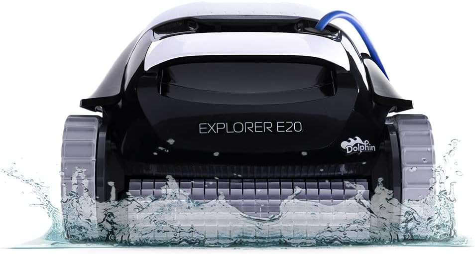 Dolphin (2026 Model) Explorer E20 Automatic Robotic Pool Vacuum Cleaner, Wall Climbing, Active Scrubber Brush