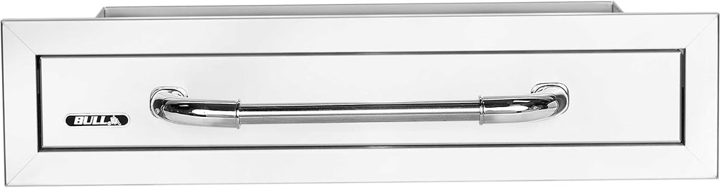 Bull Outdoor Products Premium Components for Outdoor Kitchen BBQ Island Stainless Steel Drawer with Reveal