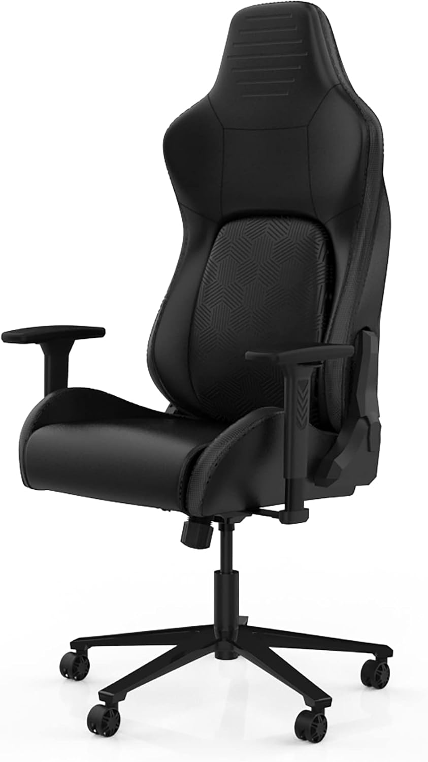 RS Gaming™ Vertex Ergonomic Faux Leather High-Back Gaming Office Chair, Black, BIFMA Compliant