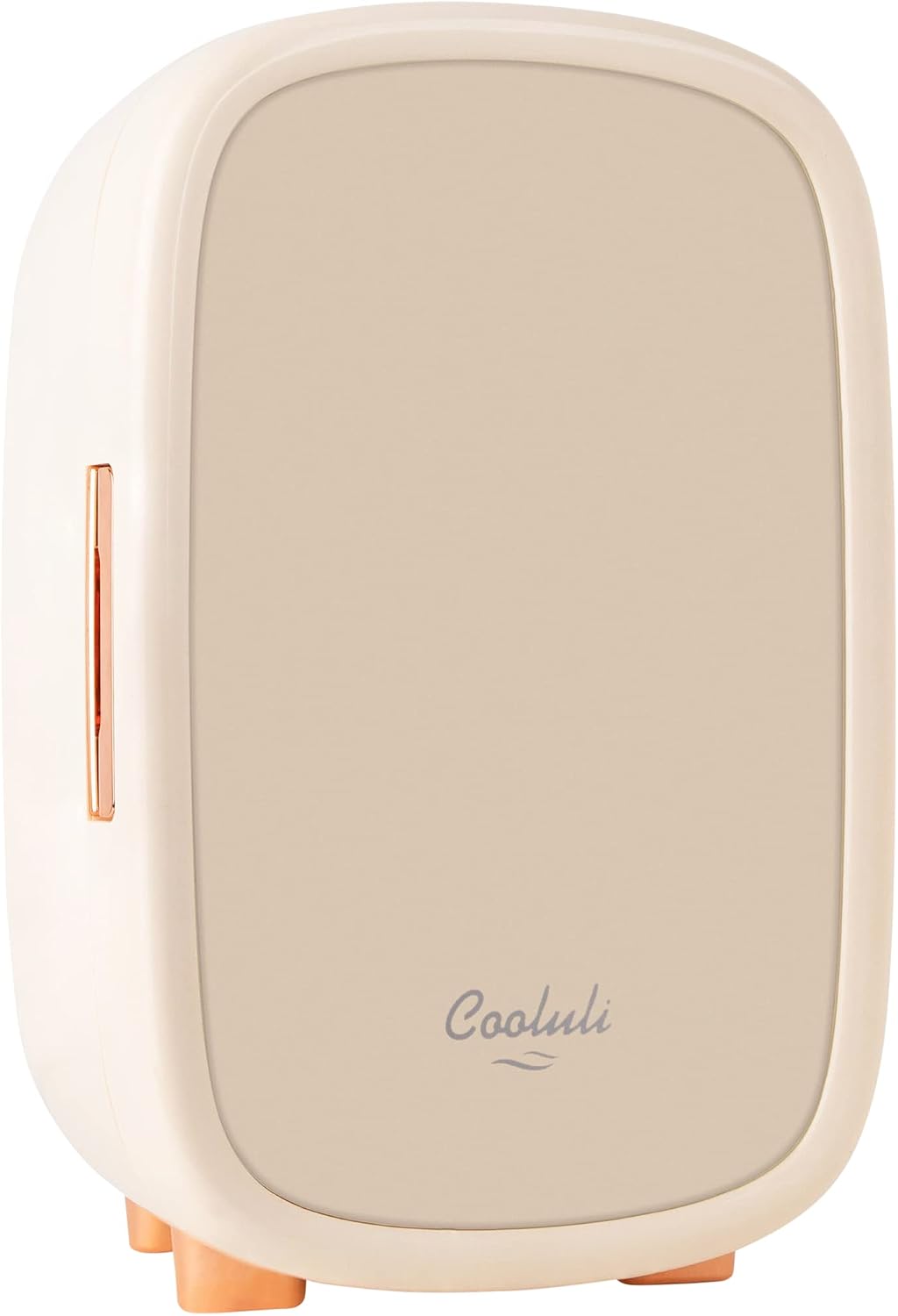 Cooluli Beauty 12L Skincare Fridge - for Makeup, Cosmetic & Facial Skin Care Products - for Women & Teen Girls - Pearl White Mini Fridge for Bedroom & Bathroom Vanity - Interior LED Lights