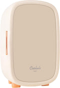 Cooluli Beauty 12L Skincare Fridge - for Makeup, Cosmetic & Facial Skin Care Products - for Women & Teen Girls - Pearl White Mini Fridge for Bedroom & Bathroom Vanity - Interior LED Lights