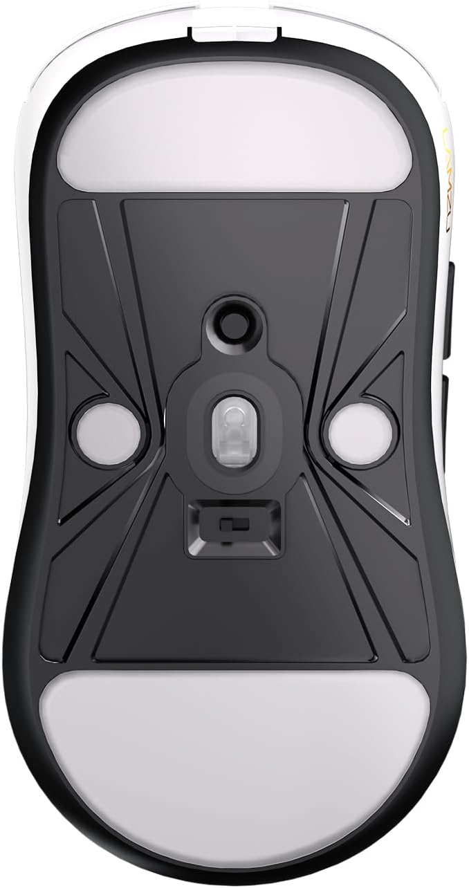Lamzu Inca Gaming Mouse, 8K Polling Rate, Optical Switches, TTC Encoder, Paw3950 IC, Nordic 52840 MCU, Symmetrical high-Hump, Recommended for Claw-Grip Gamers, 8K Dongle Included (White)