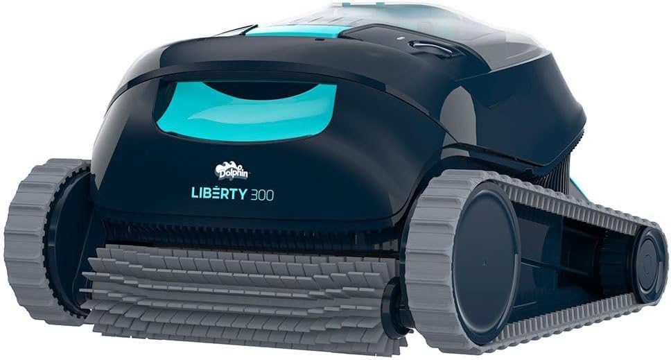 Dolphin Liberty 300 Cordless Automatic Robotic Pool Vacuum Cleaner, Magnetic Charging, Click-Up for Easy Removal, Ideal for In-Ground Pools up to 33 FT in Length