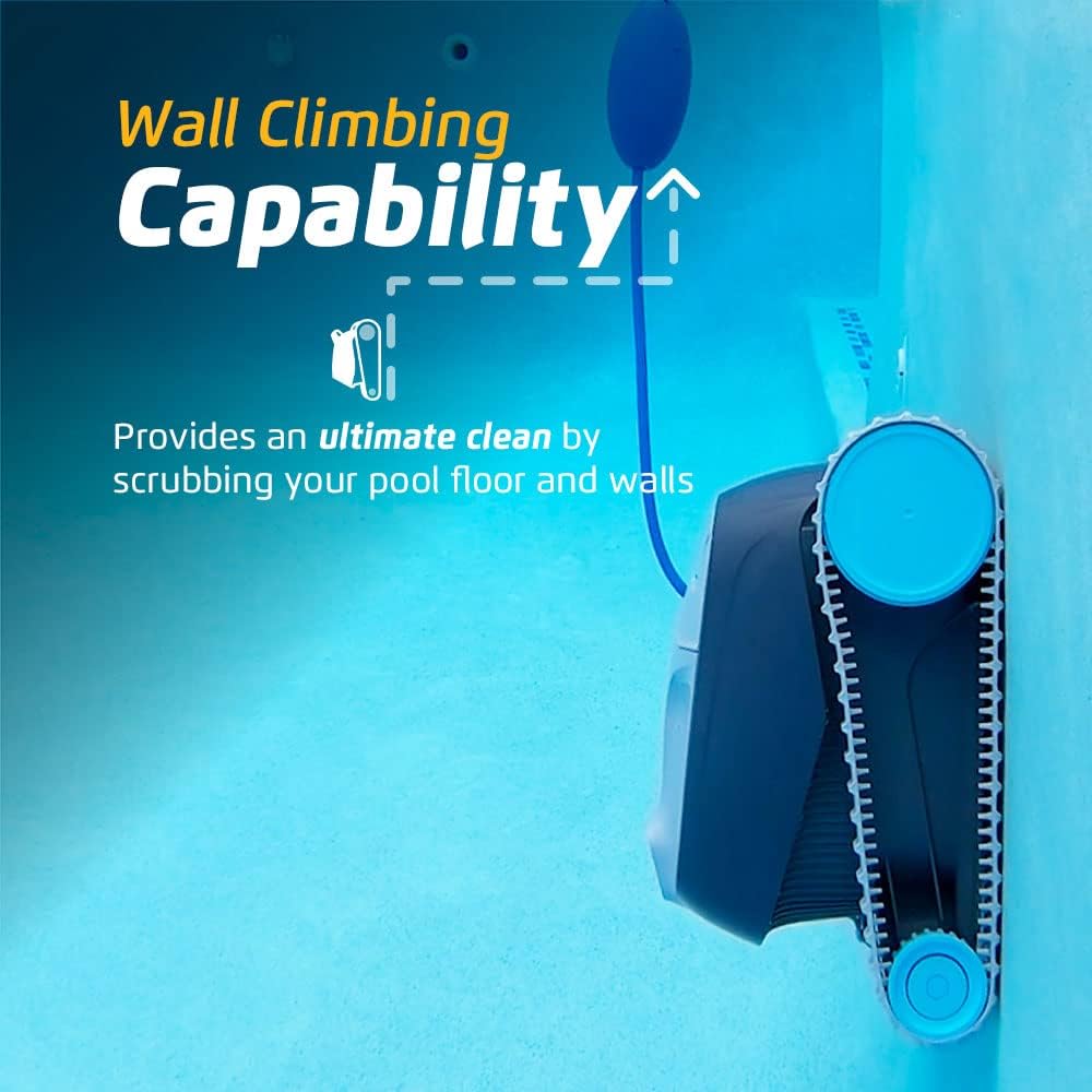 Dolphin Advantage Automatic Robotic Pool Vacuum Cleaner, Wall Climbing, Active Scrubber Brush, Ideal for In-Ground Pool Types up to 33 FT in Length