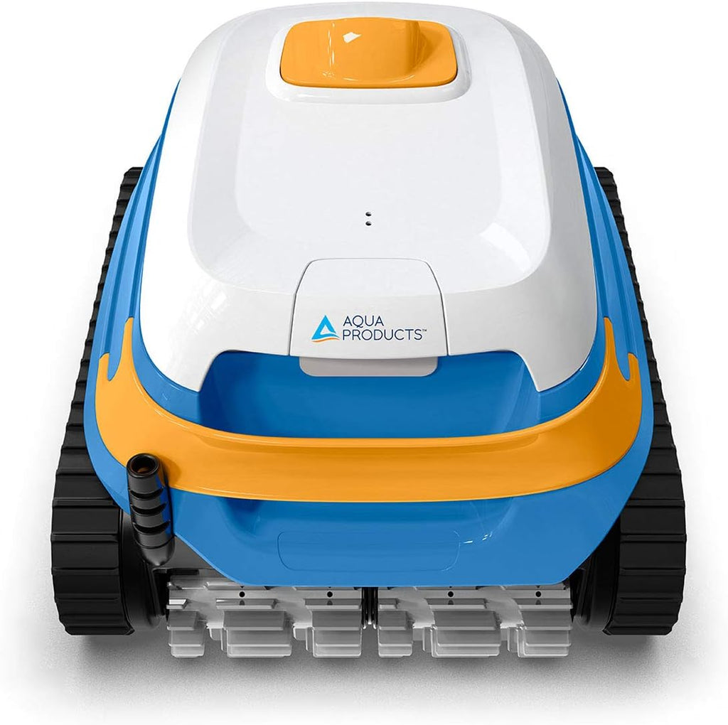Aqua Products Evo604 Robotic Pool Cleaner, Automatic Vacuum for Inground Pools up to 50ft, 60ft Cable with Swivel, Wall Climbing Vac w/Strong Suction & Easy to Clean Top Loading Filter