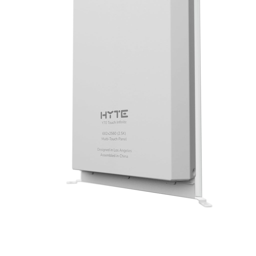 Hyte Y70 Touch Infinite Display Upgrade Screen Kit for PC Case - 14.9' IPS Display - 2.5K Resolution - 60Hz - 10-Point Touch - Snow White