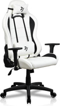 Arozzi Torretta Soft PU Leather Material Gaming Chair, Durable Ergonomic Office Chair with Adjustable Height, 3D Armrest & 2 Supportive Pillows (White)