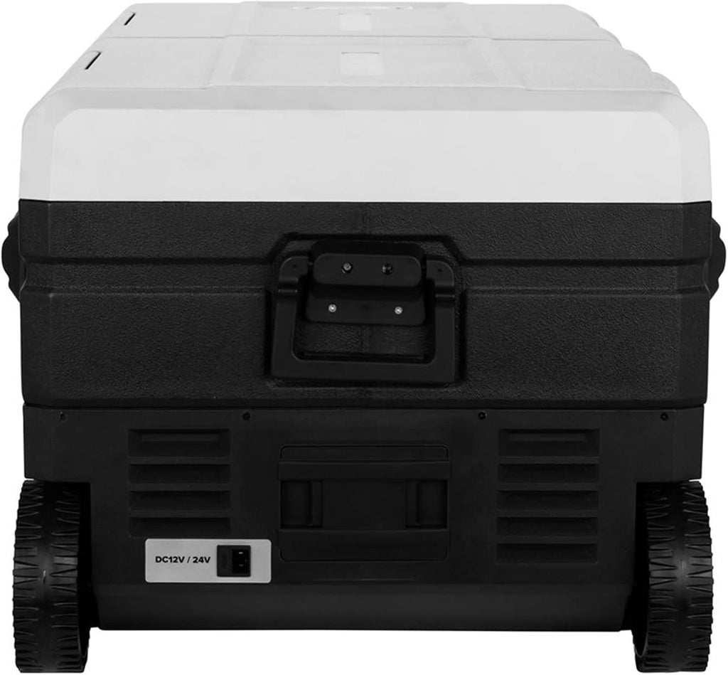 Camco 51522 CAM-950 Portable Refrigerator, AC 110V/DC 12V Compact Fridge/Freezer with Dual Zone Cooling, 95-Liter - Keeps Food and Drinks Cold While On-the-Go - Ideal for Road Trips, RVing, Camping