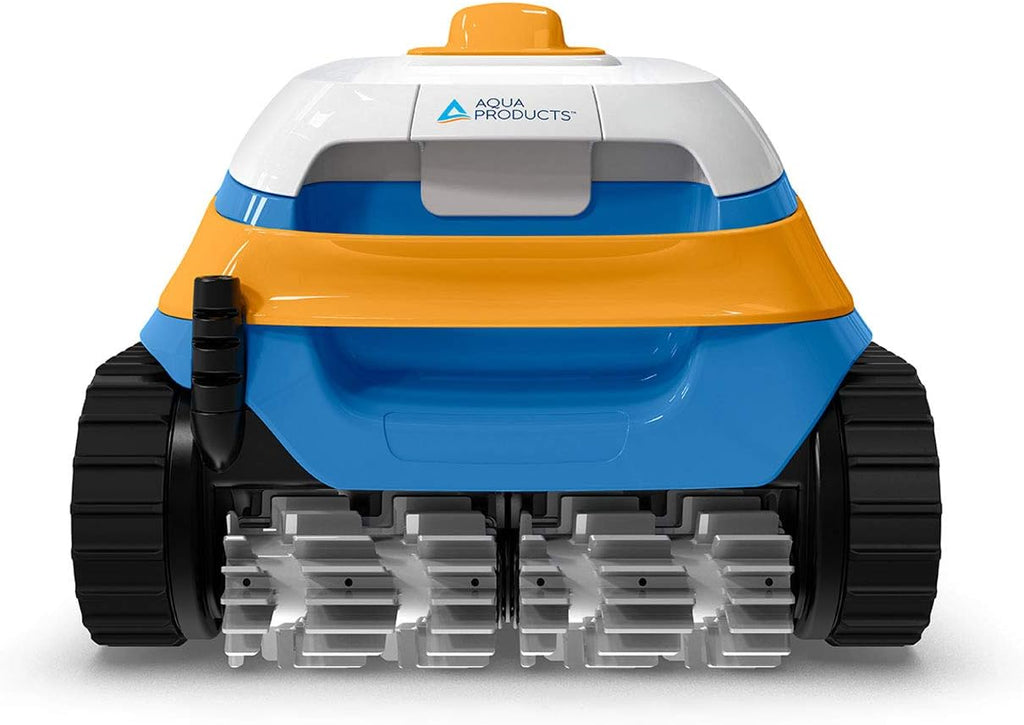 Aqua Products Evo604 Robotic Pool Cleaner, Automatic Vacuum for Inground Pools up to 50ft, 60ft Cable with Swivel, Wall Climbing Vac w/Strong Suction & Easy to Clean Top Loading Filter