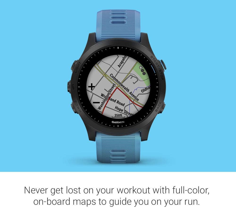 Garmin Forerunner 945 Bundle, Premium GPS Running/Triathlon Smartwatch with Music, Blue (Renewed)