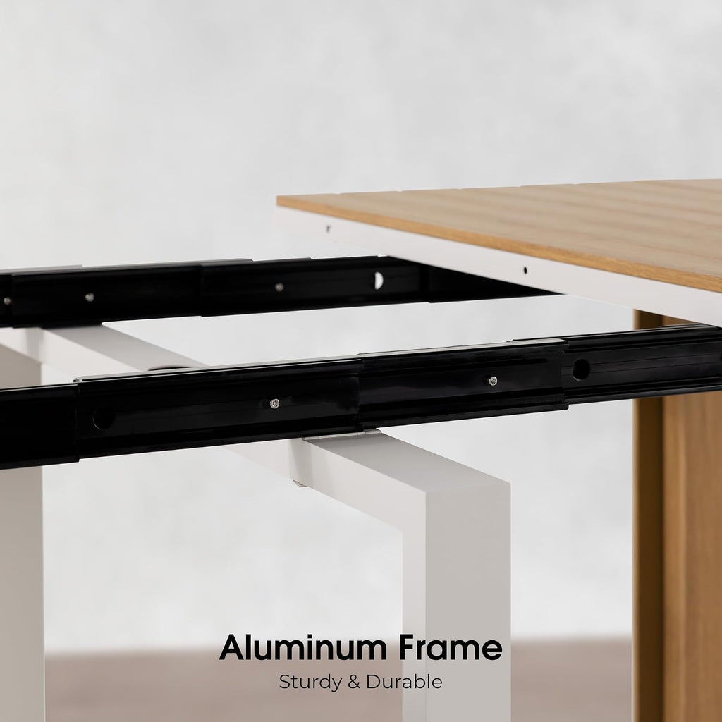 Transformer Table - Extendable Outdoor Dining Set, up to 12 Expandable Patio Table, Seats, Weather-Resistant Patio Furniture, Light Oak, Natural (Table + 2 Benches)