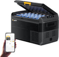 BougeRV 12 Volt Car Refrigerator, CRS 42 Quart Portable Fridge Freezer with APP Control, -4℉ to 68℉ Compressor Electric Cooler 12/24V DC 110~240 Volt AC for Truck Van RV Camping Road Trip