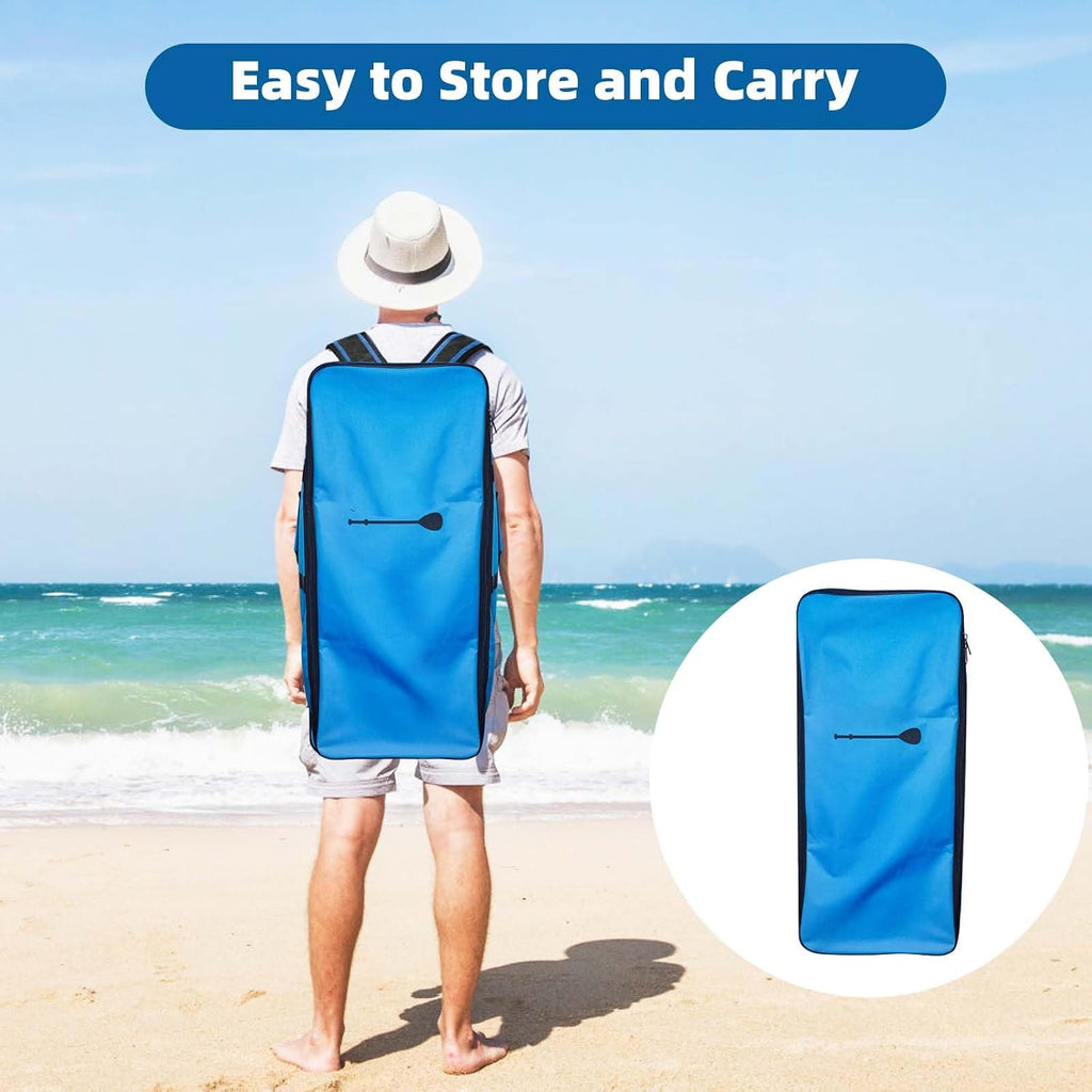 Inflatable Stand Up Paddle Board, with Paddle Board Accessories and Waterproof Phone Bag, 33' Wide Stable Design, Anti-Slip EVA Deck for Youth & Adults of All Skill Levels