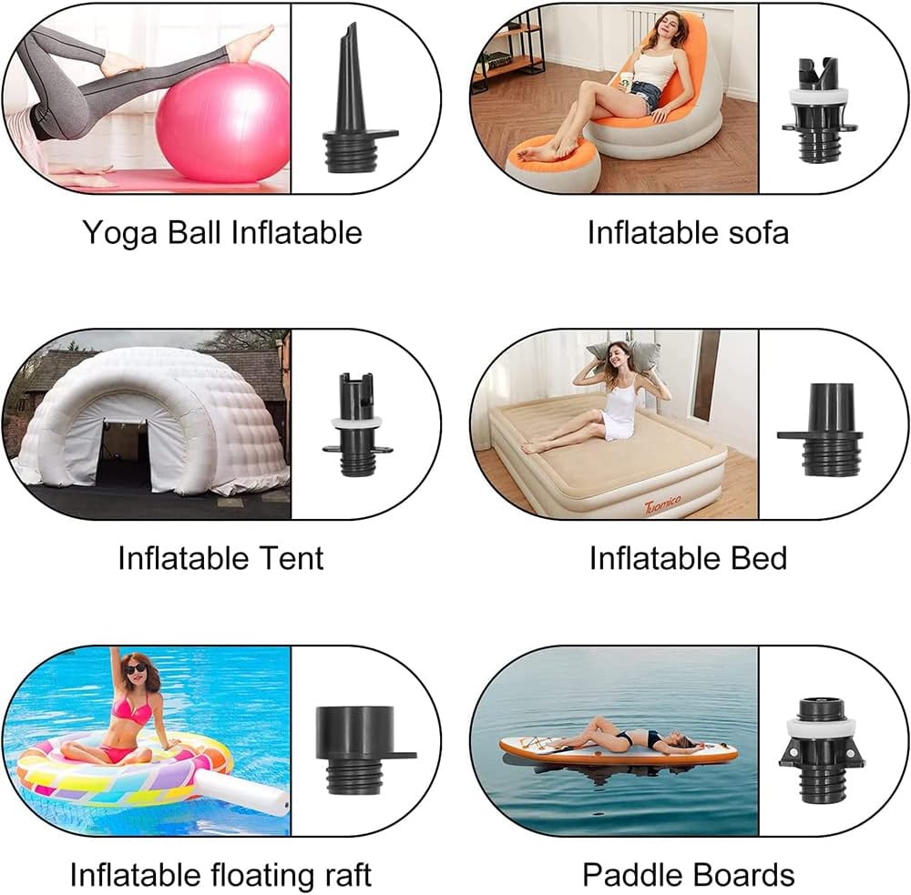 Portable Electric Air Pump 16PSI 12V with Battery, Stand Up Paddle Board Electric Pump Inflator/Deflator,for Paddle Boards,Boat,Kayak