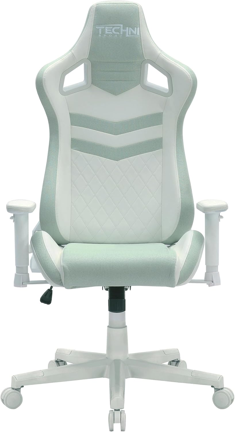 Techni Sport Green Pastel Multi-Layered Fabric Gaming Chair