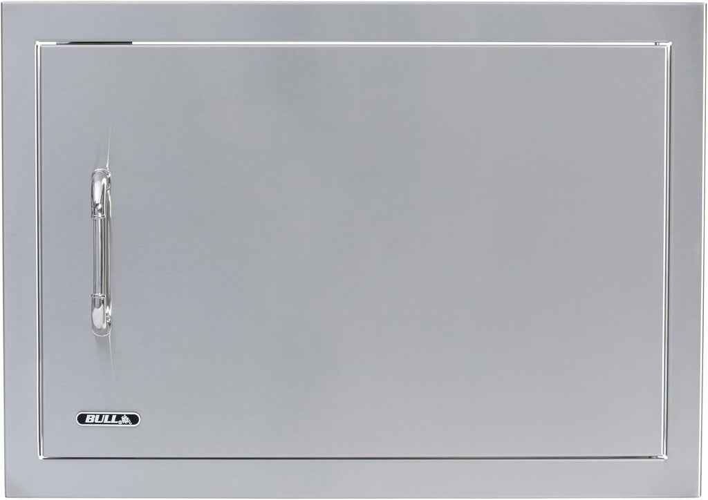 Bull Outdoor Products Premium Components for Outdoor Kitchen BBQ Island Stainless Steel Single Door with Reveal