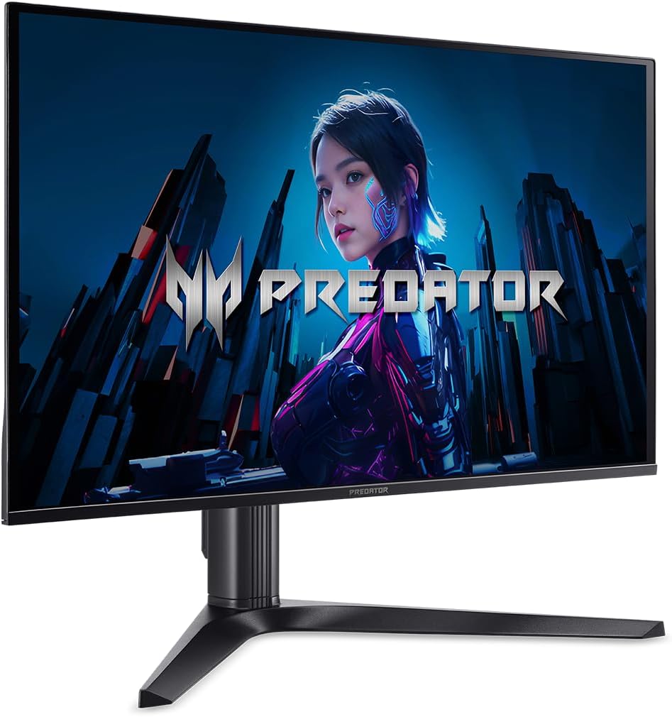 acer Predator Gaming Monitor | 26.5' WQHD 2560 x 1440 OLED | AMD FreeSync Premium Pro | 500Hz | 0.03ms | VESA DisplayHDR True Black 500 | USB Type-C, 2 x DP 1.4 & 2 x HDMI 2.1 | X27U F5bmiippruzx
