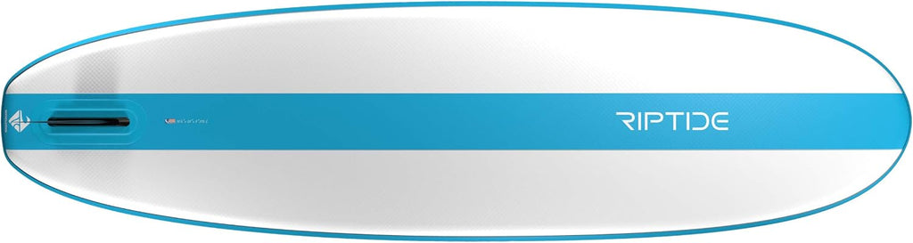 Boardworks SHUBU Riptide Inflatable Stand-Up Paddle Board (iSUP) | SUP Package Includes Three Piece Paddle, Carry Bag and Pump (SUP) Complete Kit | 10'6', Blue/White/Grey