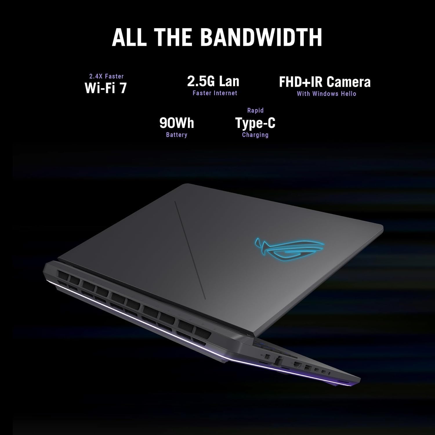 ASUS ROG Strix G16 Gaming Laptop, Intel 16-Core i7-14650HX, NVIDIA RTX 5060, 16' FHD+ 16:10 165Hz/3ms Display, 32GB DDR5, 2TB Gen 4 SSD, Dolby Atmos, Hires Audio, Windows 11 Pro, Wi-Fi 7, Accessories