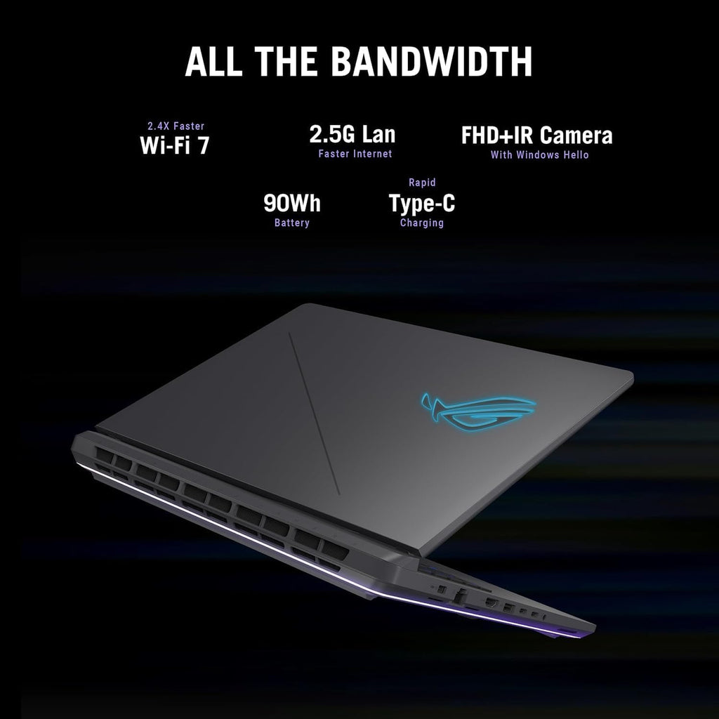 ASUS ROG Strix G16 Gaming Laptop, Intel 16-Core i7-14650HX, NVIDIA RTX 5060, 16' FHD+ 16:10 165Hz/3ms Display, 64GB DDR5, 2TB Gen 4 SSD, Dolby Atmos, Hires Audio, Windows 11 Pro, Wi-Fi 7, Accessories