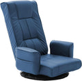 360 Degree Swivel Floor Chairs for Adults, Faux Leather Gaming Floor Chair with Back Support, 14 Angles Adjustable Comfortable Floor Lounge Chair Folding Video Game Chairs Office Bedroom