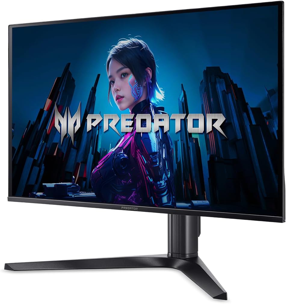 acer Predator Gaming Monitor | 26.5' WQHD 2560 x 1440 OLED | AMD FreeSync Premium Pro | 500Hz | 0.03ms | VESA DisplayHDR True Black 500 | USB Type-C, 2 x DP 1.4 & 2 x HDMI 2.1 | X27U F5bmiippruzx