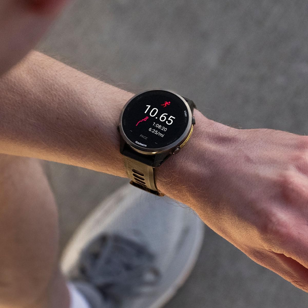 Garmin Forerunner 970 GPS Running Smartwatch, French Gray | Premium Training & Recovery, Sleep Coach, Heart Rate, Download Music, Up to 15 Day Battery | Signature Series Charging Stand Bundle
