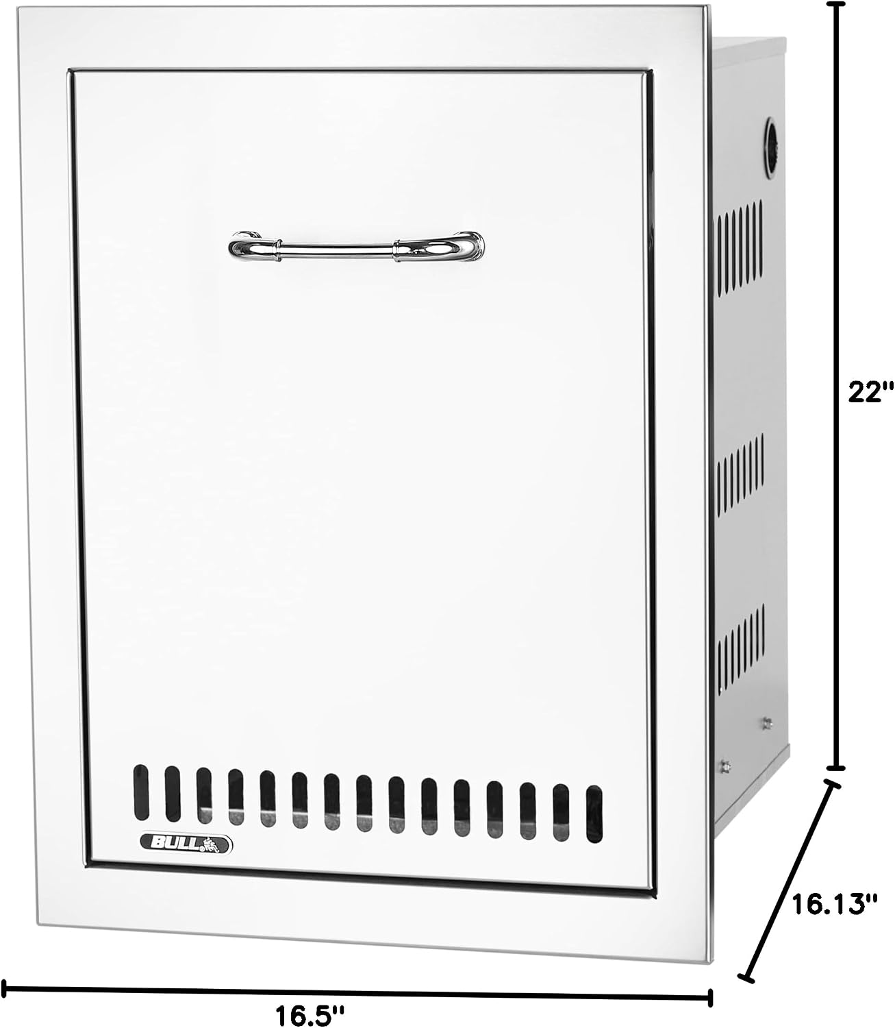 Bull Outdoor Products Premium Components for Outdoor Kitchen BBQ Island Gas Tank Drawer with Reveal