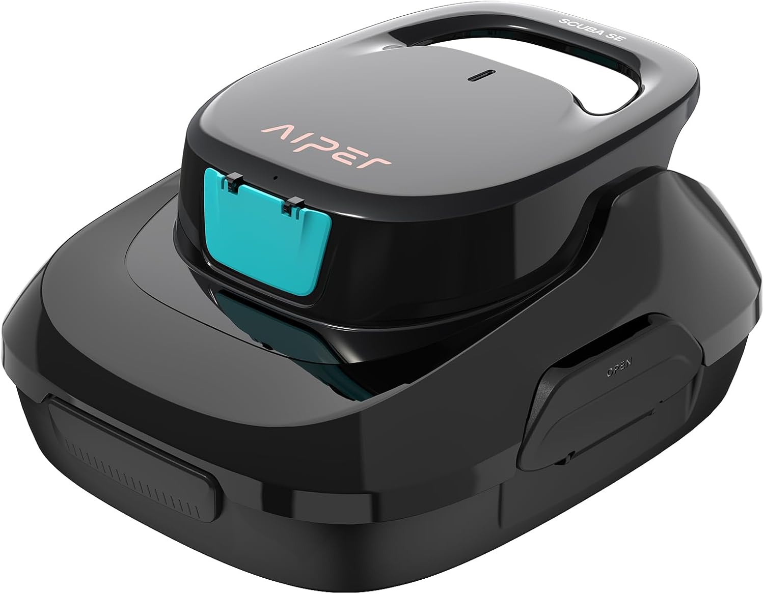 AIPER Scuba SE 2025 Cordless Pool Cleaner, Upgrade 95-Min Runtime, Smart Self-Parking, Pool Vacuum for Above-Ground Pools up to 860 Sq.ft, Black
