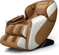 COSTWAY Massage Chair, Full Body Zero Gravity Massage Recliner with 12 Auto Modes, 53-Inch SL Track, 28 Airbags, Thai Stretch, Bluetooth Speaker, Foot Roller, Heat Therapy, Space-Saving, Coffee