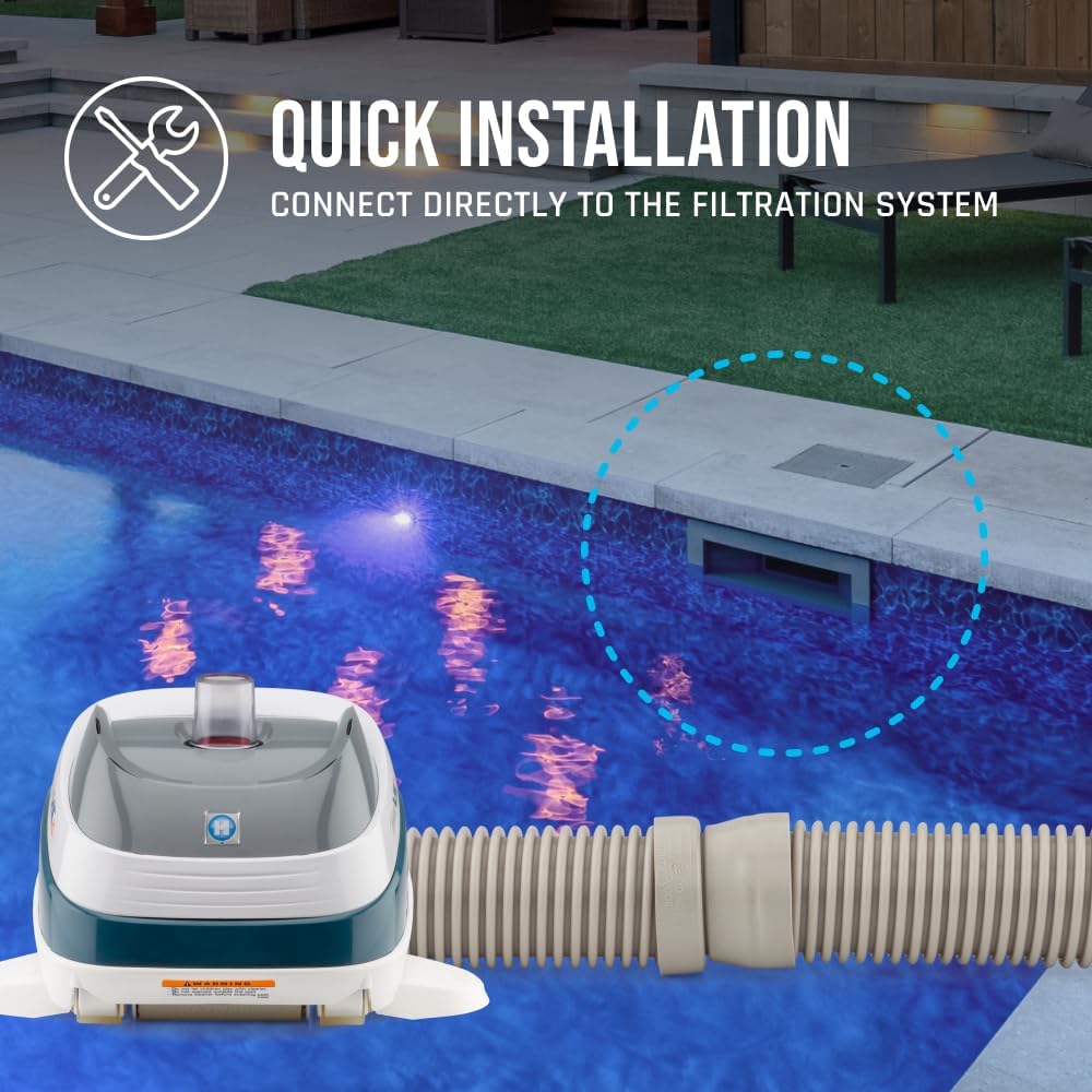 Hayward Pool Vac XL Suction Pool Cleaner (Pool Vacuum for Inground Pools) Automatic In Ground Pool Vacuum for Gunite Pools up to 20 x 40 ft, W32025ADC