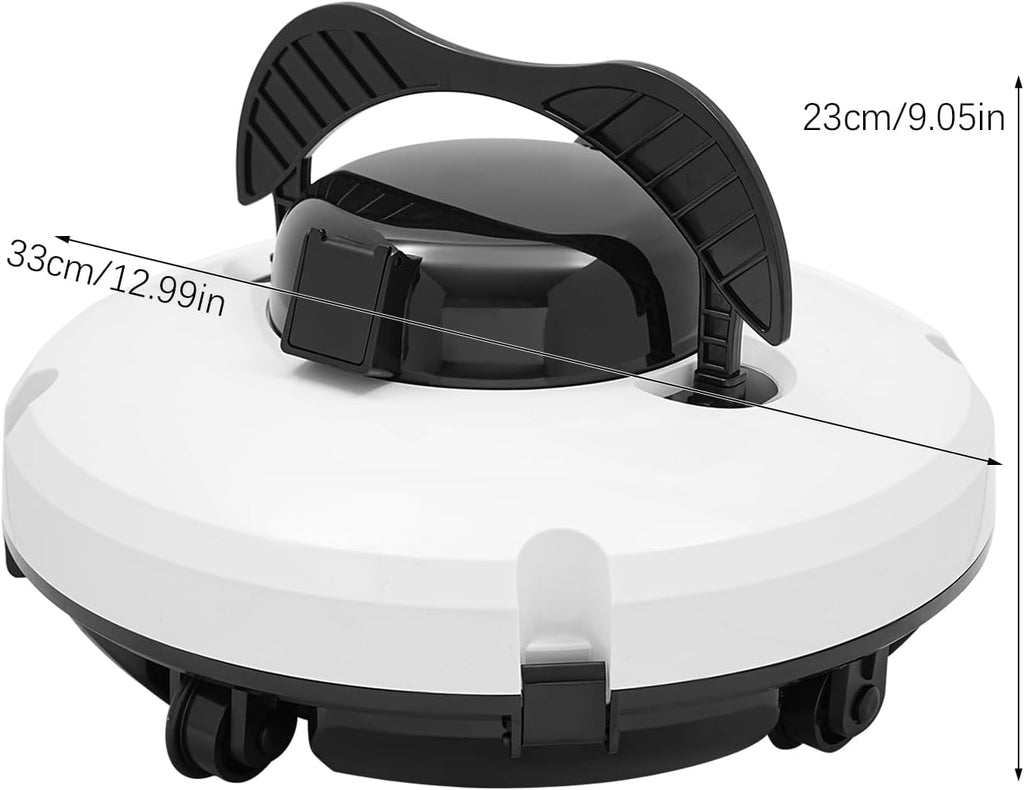 Robotic Pool Cleaner, Automatic Pool Robot Cleaner, IPX8 Swimming Pool Cleaning Machine 120 Mins Runtime, Robotic Cordless Pool Vacuum Cleaner for 1076.4ft²