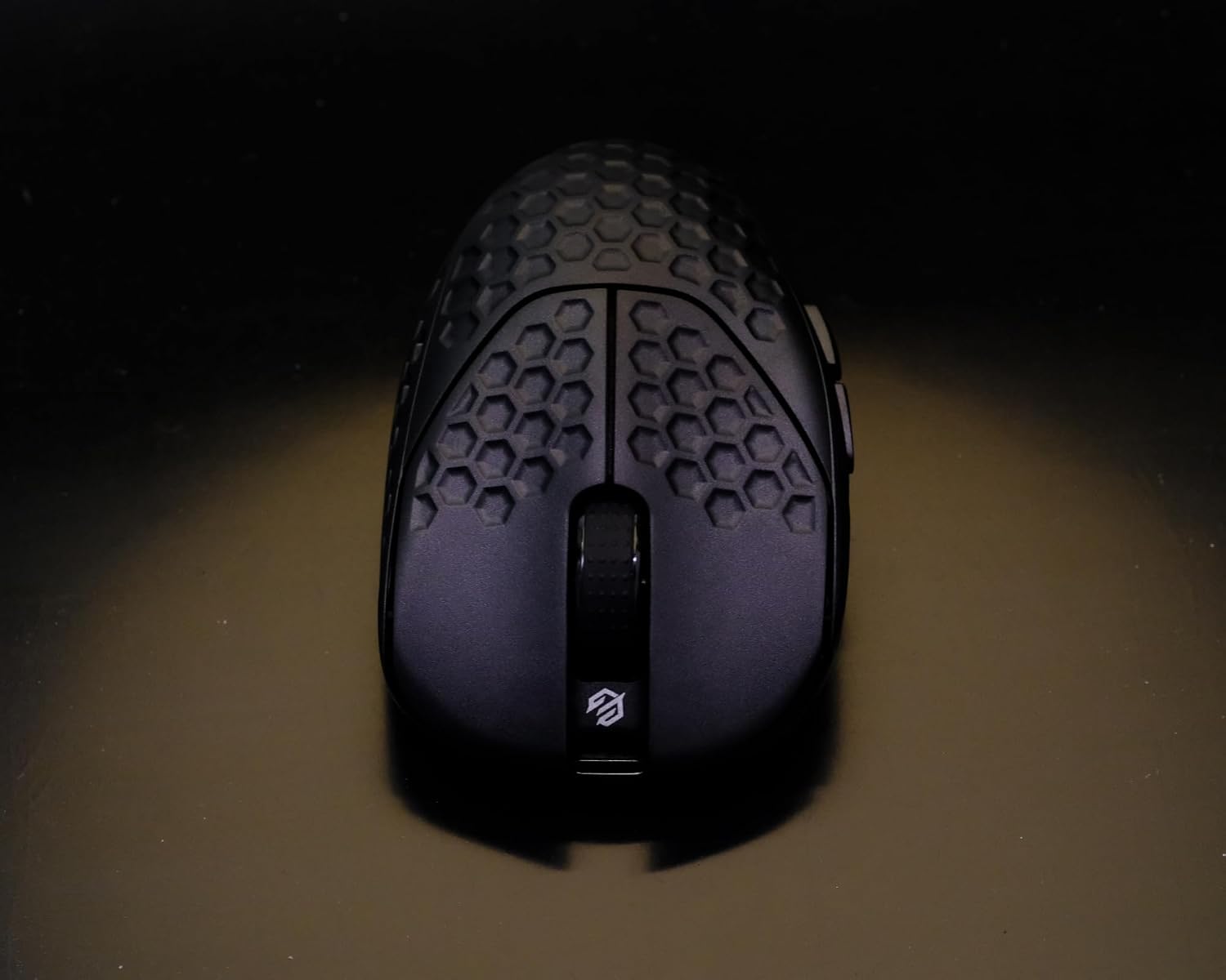 GWolves HTR Lightweight Wireless Fingertip Grip Gaming Mouse,~28Gram,8K-Report,Low Latency,PAW3395 26,000CPI,Nrf52840 CPU,6 Programmable Btns,On-Board Memory,PC/Mac and Laptop (Honeycomb, Black)