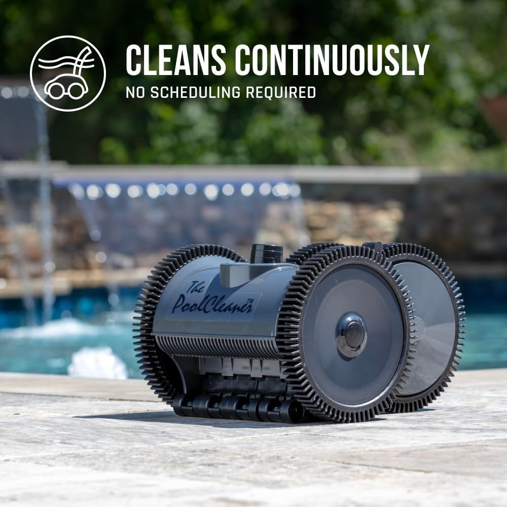 Hayward W3PVS40GST Poolvergnuegen Suction Pool Cleaner for In-Ground up to 20 x 40 ft, Automatic Pool Vacuum with Hose, Gray